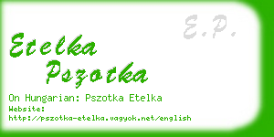 etelka pszotka business card